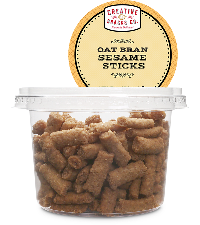 CREATIVE SNACK: Oat Bran Sesame Sticks Cup, 5.5 oz - Vending Business Solutions