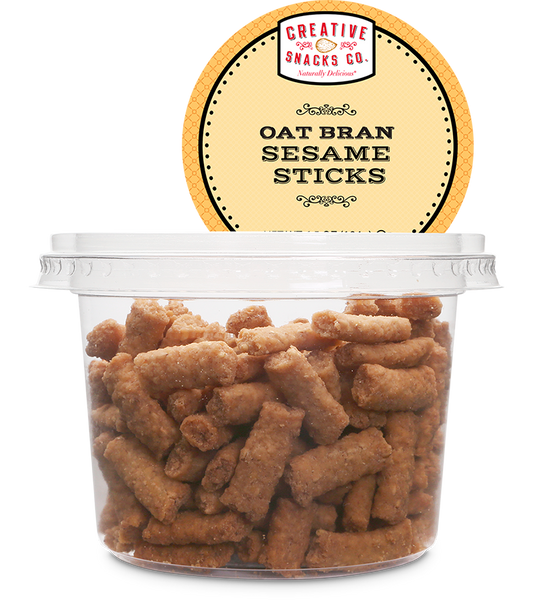 CREATIVE SNACK: Oat Bran Sesame Sticks Cup, 5.5 oz - Vending Business Solutions