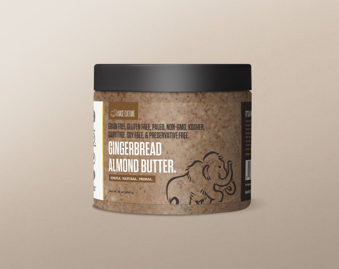 BASE CULTURE: Almond Butter Gingerbread, 16 oz - Vending Business Solutions