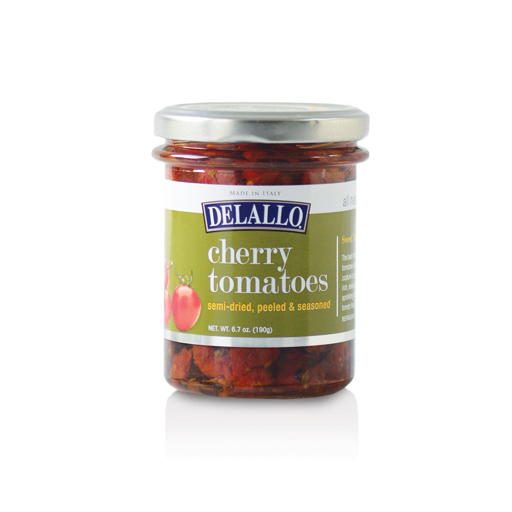 DELALLO: Tomato Dried Cherry Seasoned, 6.7 oz - Vending Business Solutions
