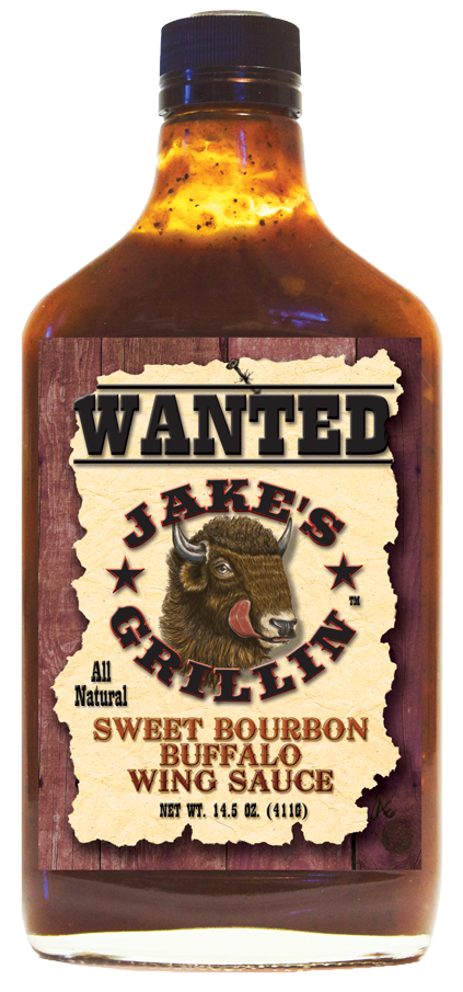 JAKES GRILLIN: Sweet Bourbon Wing Sauce, 14.5 oz - Vending Business Solutions