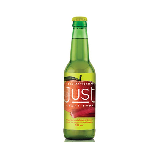 JUST CRAFT SODA: Tangerine and Rhubarb Soda, 12 oz - Vending Business Solutions