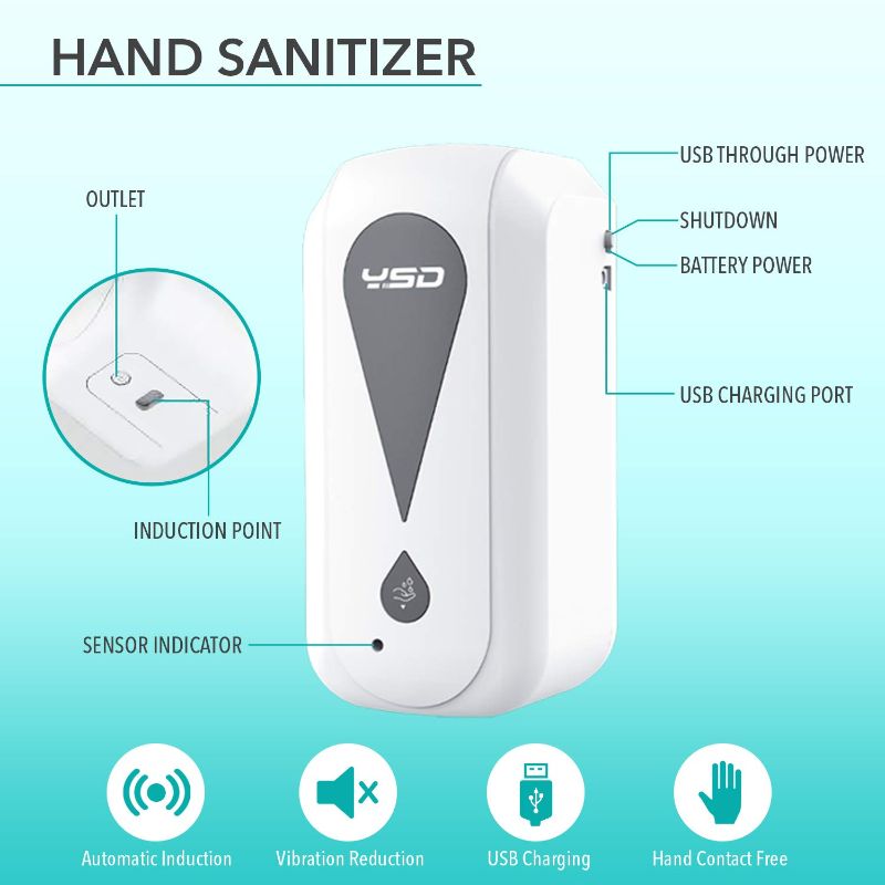 Touchless Auto Hand Sanitizer Dispenser 23 lb Heavy Duty Motion Sensor - Vending Business Solutions