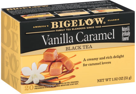 BIGELOW: Vanilla Caramel Black Tea 20 Bags, 1.82 oz - Vending Business Solutions