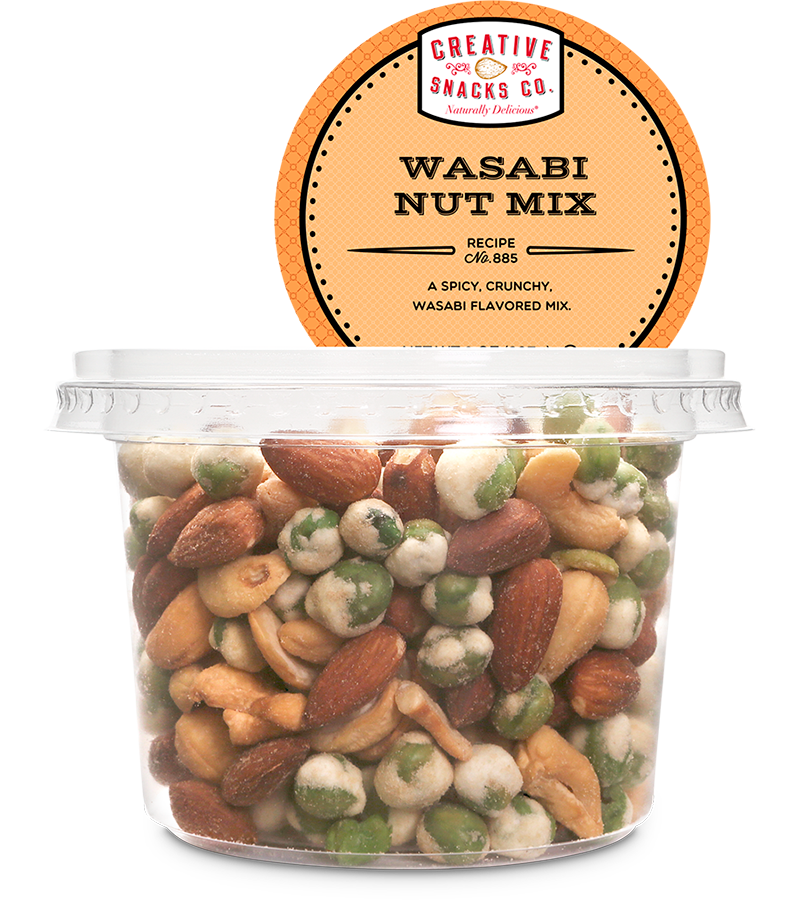 CREATIVE SNACK: Wasabi Nut Mix Cup, 8 oz - Vending Business Solutions