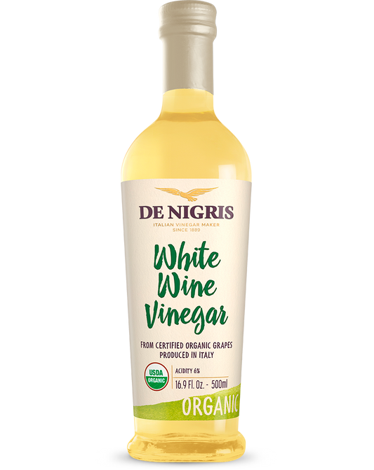 DE NIGRIS: Vinegar Wine White Organic, 16.9 oz - Vending Business Solutions