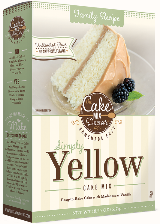 CAKE MIX DOCTOR: Yellow Cake Mix, 18.25 oz - Vending Business Solutions